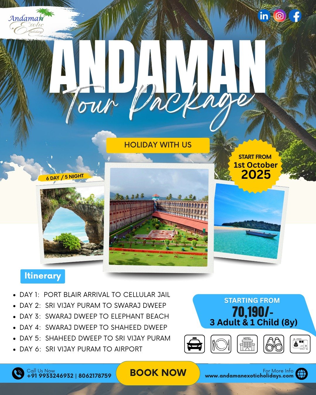 🌴 Escape to Paradise with Our Andaman Tour Package! 🌊